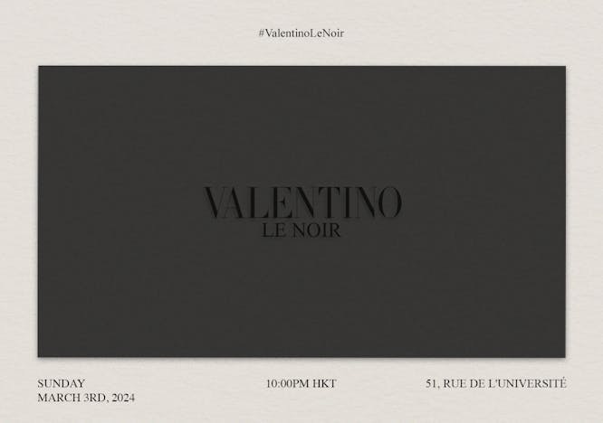 valentino-pap_le-noir FW2024 fashion show